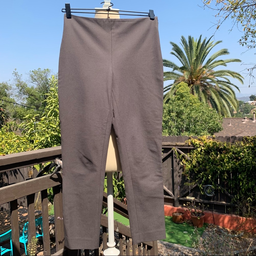 JOSEPH Gray Tony Stretch Cropped Trousers Pants